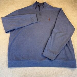 U.S. Polo Assn. 2XL‎ Blue Pullover Long Sleeve Quarter Zip Sweatshirt Mens